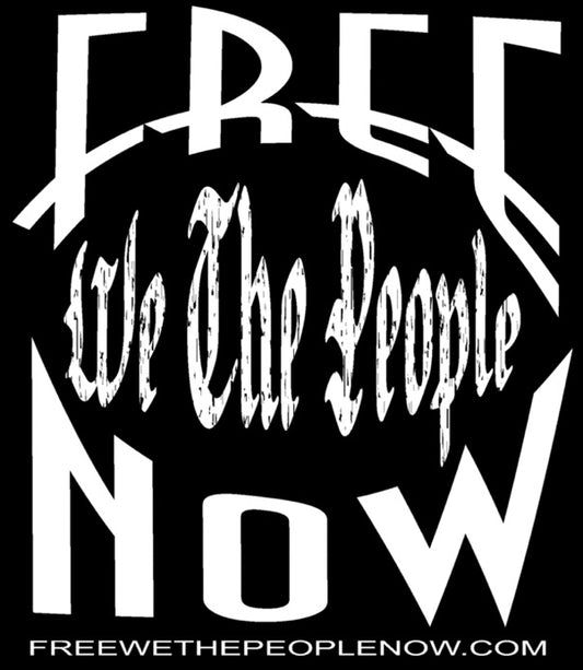 "Free We The People Now" - Heather Black Short Sleeved T-Shirt